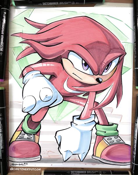 Heres My Drawing Of Knuckles Rsonicthehedgehog