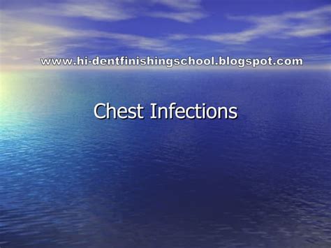Chest Infections Guide Ppt