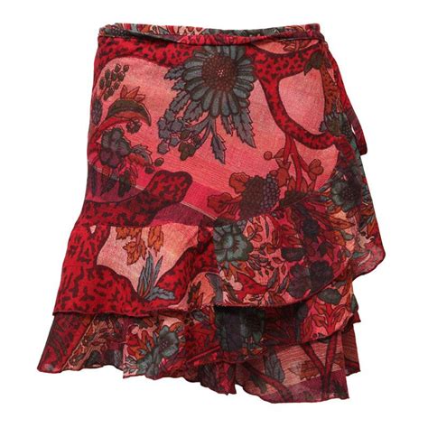 Floral Wrap Skirt With Ruffle Hem Floral Wrap Skirt Fantastic