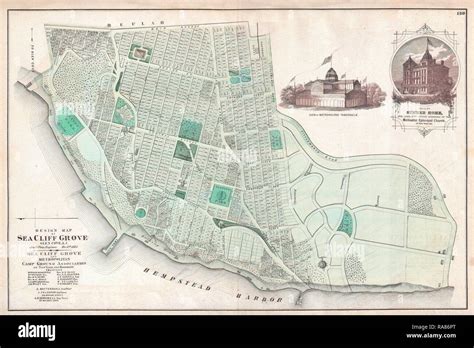 1873 Beers Map Of Sea Cliff Grove Long Island New York Reimagined