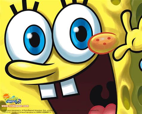 An Animated Spongebob Character With Big Blue Eyes