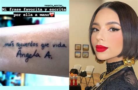 Ángela Aguilar presume tatuaje que una fan se hizo en su honor Lider Web