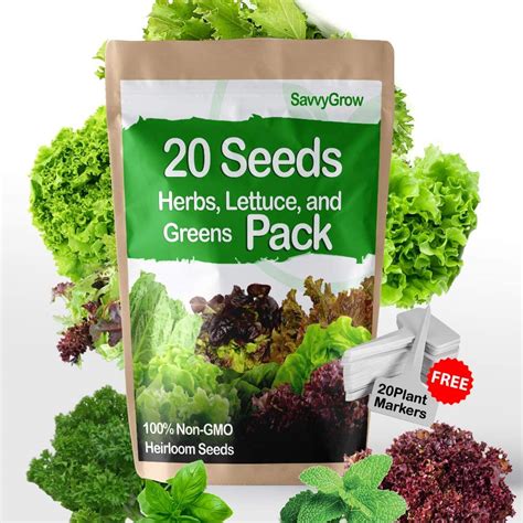 Organic Heirloom Garden Seed Kit Vegetableherbs 29 Kinds Non Gmo Most