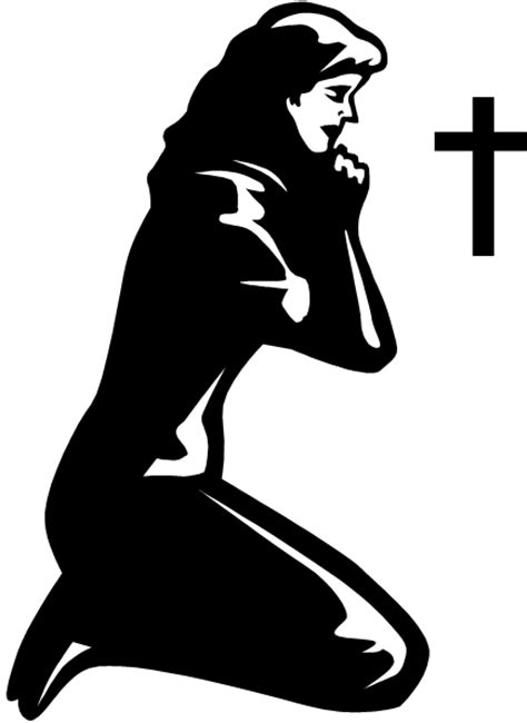 Clipart Of Praying Woman Clipground