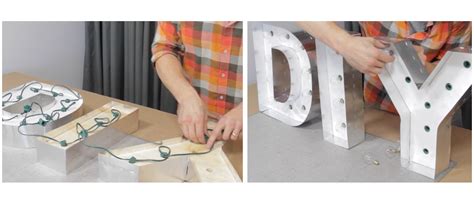 Alphabet led letters lights light up white plastic letters number hanging sign &. 8 Steps to DIY Marquee Letters