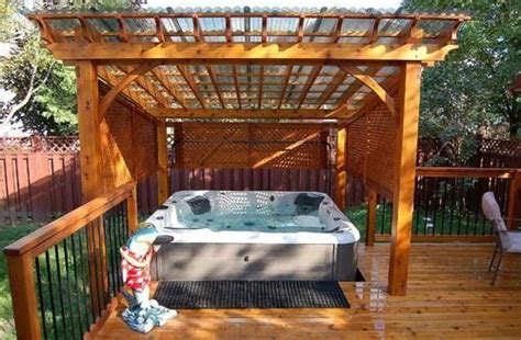 Now you need to consider what type of enclosure you will want. 31 Awesome Hot Tub Enclosure Ideas: #22 is the Coolest ...