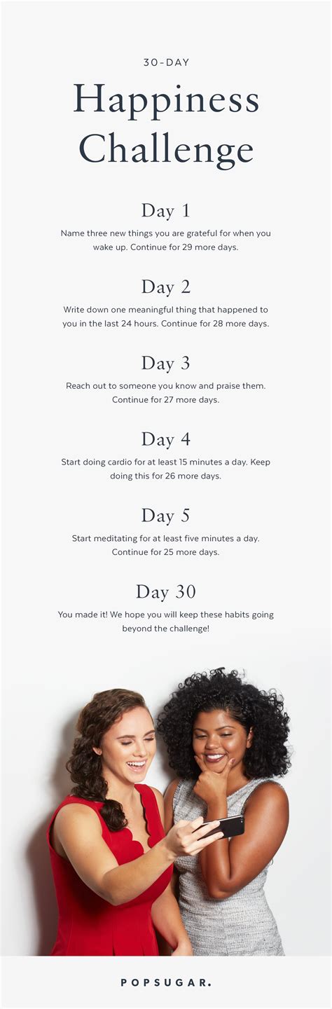30 Day Happiness Challenge Popsugar Smart Living