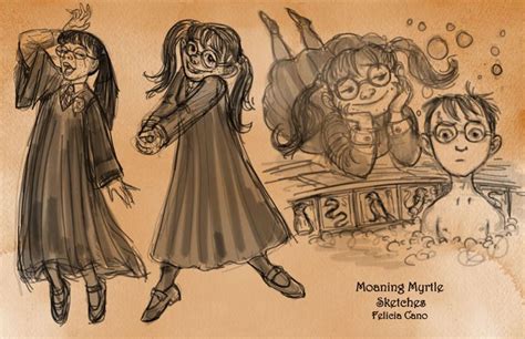 Felicia Cano S Blog Photo Moaning Myrtle Harry Potter Sketches