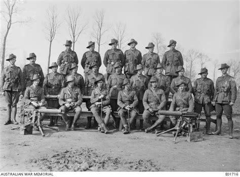 Group Portrait Of The Officers And Ncos Of The 24th Machine Gun Company In The Foreground Are