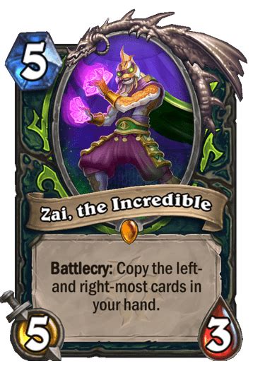 You can purchase the 35 card addition, which includes 4 legendaries, for $15 or 2000 gold. Zai, the Incredible revealed for Hearthstone's Madness at ...