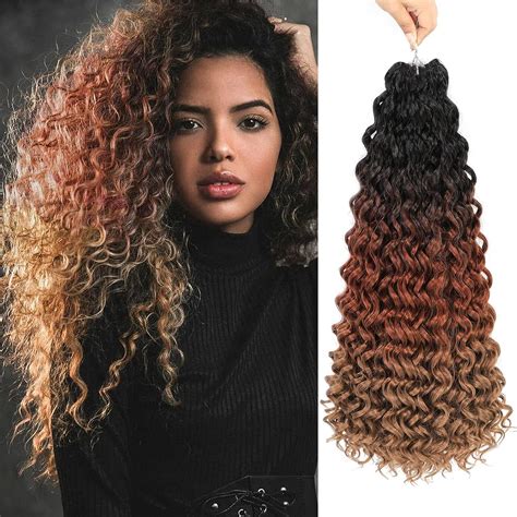 Mletulips Gogo Curl Curly Crochet Hair Ombre Deep Wave Crochet Hairbeach Curl Water Wave