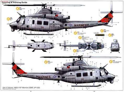 Kitty Hawk 80124 148 Mô Hình Trực Thăng Uh 1y Venom Helicopter