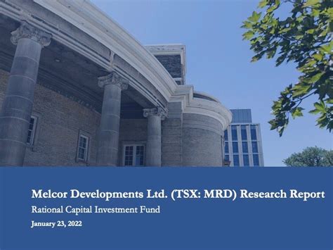 Melcor Developments Ltd Tsx Mrd Research Report