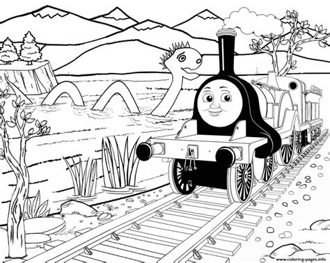 Emily Train Coloring Page
