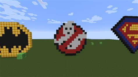 Ghostbusters Pixel Art Minecraft Project