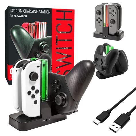 Orzly Nintendo Switch Joy Con Charging Dock Pro Controller Charging