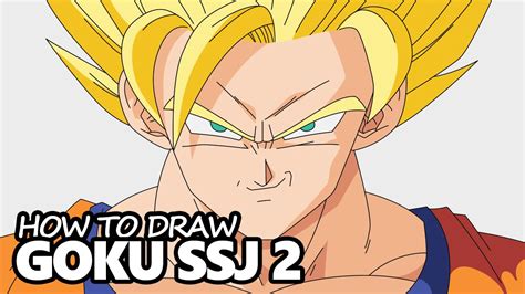 Use the joining point to give shape to the face. How to Draw Goku Super Saiyan 2 from Dragon Ball Z - Easy ...