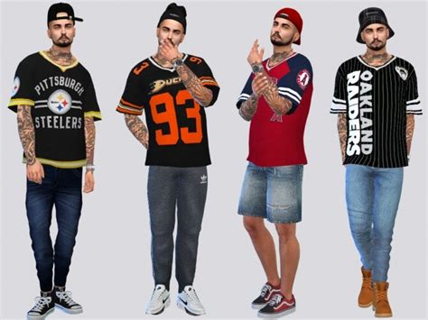 Sports Jersey Tees By Mclaynesims At Tsr Sims 4 Updates