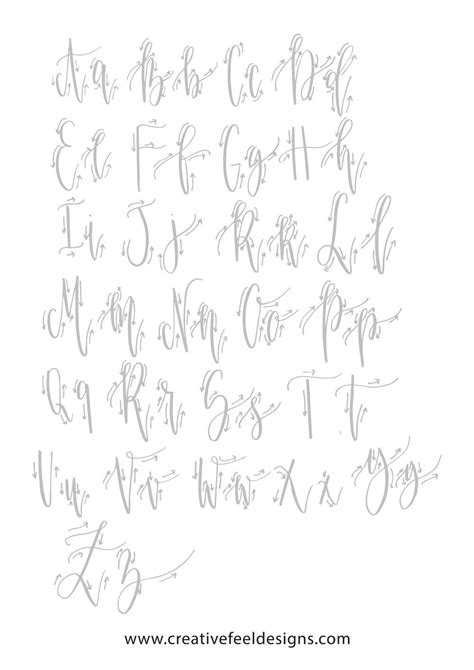 Brush Lettering Practice Sheets Focusing On Letters S And H