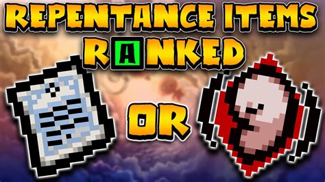 Ranking EVERY Repentance Item The Binding Of Isaac Tier List YouTube