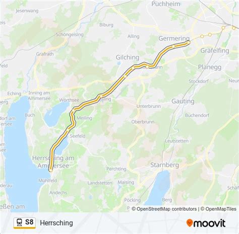 S8 Route Schedules Stops And Maps Herrsching Updated