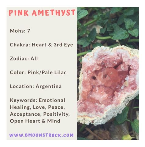 Pink Amethyst Crystals Healing Properties Pink Amethyst Crystal