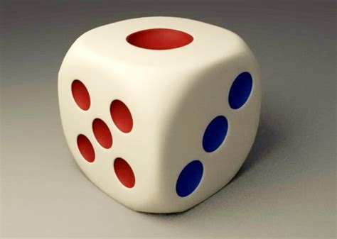 6 Sided Dice 3d model Object,Maya files free download - modeling 50816