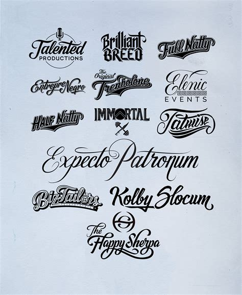 Lettering And Logo Collection On Behance