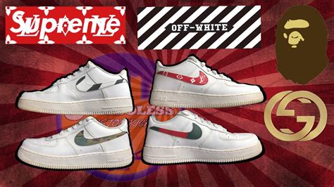 Custom Af1s Lows What The Hypebeast Gucci Bape Off White Supreme