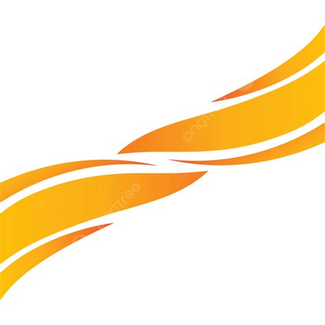 Orange Gradient Line Curve Vector Line Curve Curved Lines Png And