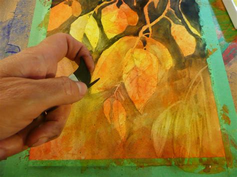 How To Paint Abstract Autumn Leaves Painting Abstract Autumn Leaves