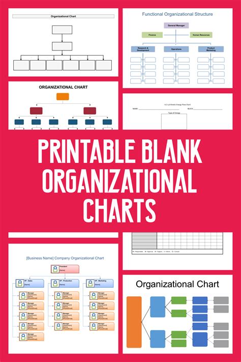 13 Best Free Printable Blank Organizational Charts Pdf For Free At