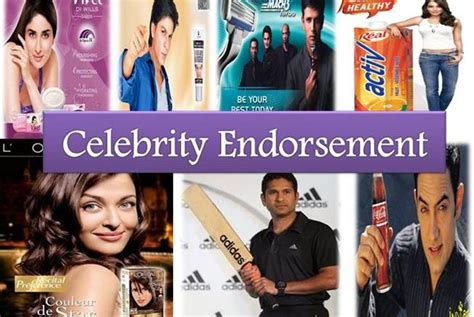 Celebrity Endorsements Examples