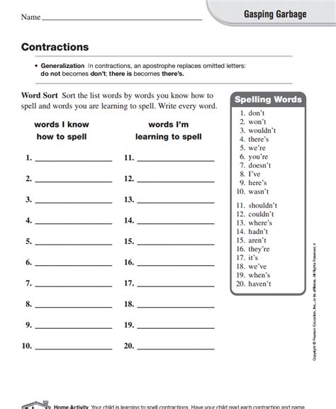 Teachers and parents alike can use these words for oral and written practice, for. Unit 4 - Mr. Marc Ross's Classroom