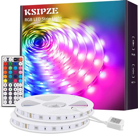 Ksipze Led Strip Lights 20m Rgb Color Changing Smd 5050 Led Lights With