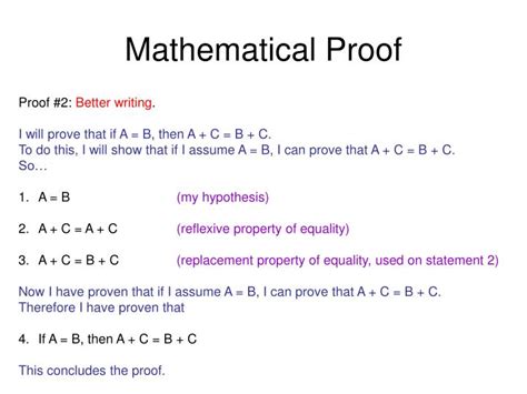 PPT - Mathematical Proof PowerPoint Presentation - ID:3111958