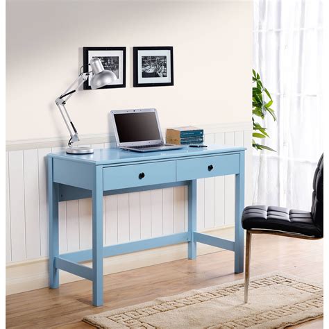 This modern coastal writing desk makes a splash in any office. New Writing Desk Walmart in 2020 | Writing desk, Home, Coastal bedrooms