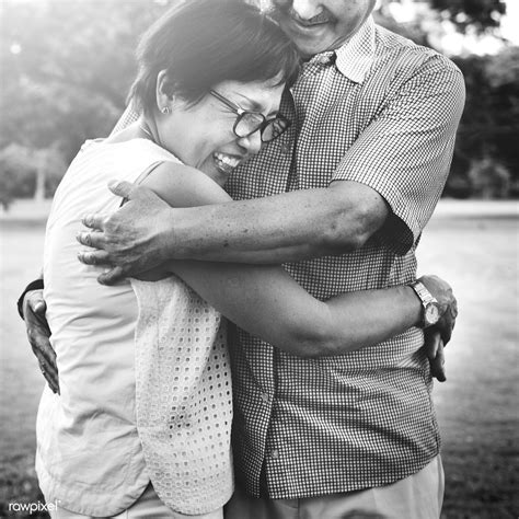Senior Asian Couple Hugging Each Other Free Image By Got Married Getting Married