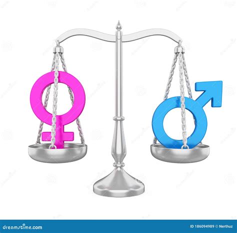 Gender Equality Balance Scale Isolated Stock Illustration Illustration Of Concept Business