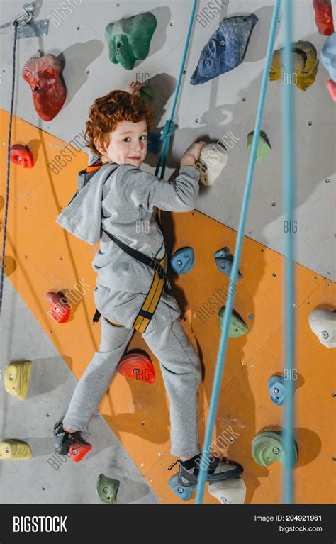 Little Boy Climbing Image And Photo Free Trial Bigstock