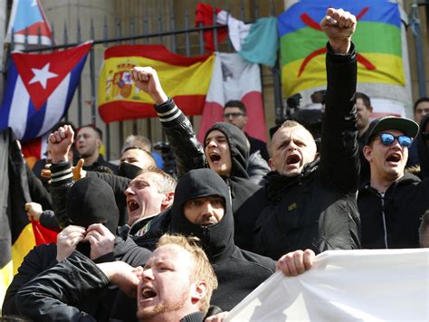 Right Wing Protesters Hijack Rally For Brussels Terror Attacks Victims