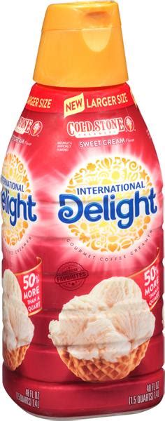 That said, it is important to be careful about what you are purchasing. International Delight Cold Stone Creamery Sweet Cream ...
