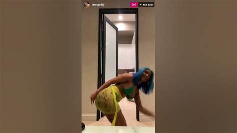 Cardi B Twerking Half Naked Youtube