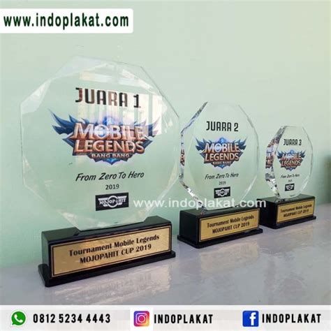 Piala Akrilik Trophy Akrilik Lomba Event Mobile Legends Indoplakat