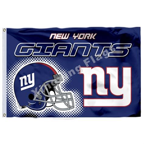 New York Giants New Wordmark Flag 3ft X 5ft Polyester Nfl New York