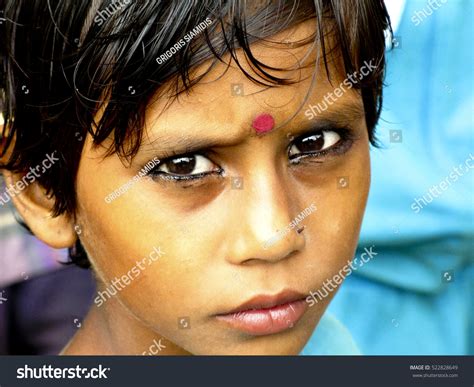 Portrait Indian Village Boy Kerala India Stock Photo 522828649