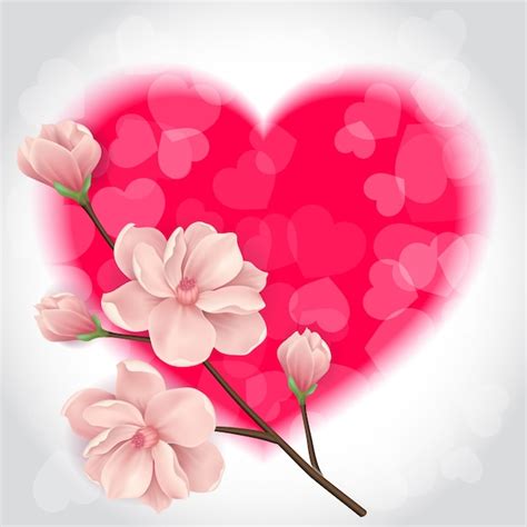 Day Background Design De La Saint Valentin Vecteur Gratuite