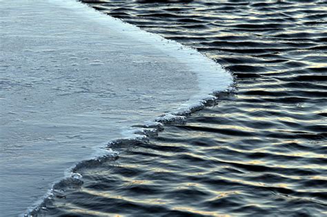 Free Picture Cold Water Horizon Ice Crystal Ice Water Waves