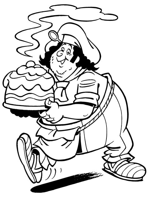 Piet Piraat Kleurplaat Zeemonster