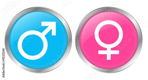 Button Männlich Weiblich Zeichen Geschlecht Stock Vektorgrafik Adobe
